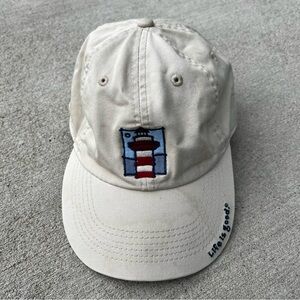 Life Is Good Men’s Hat Baseball Cap Cream One Size